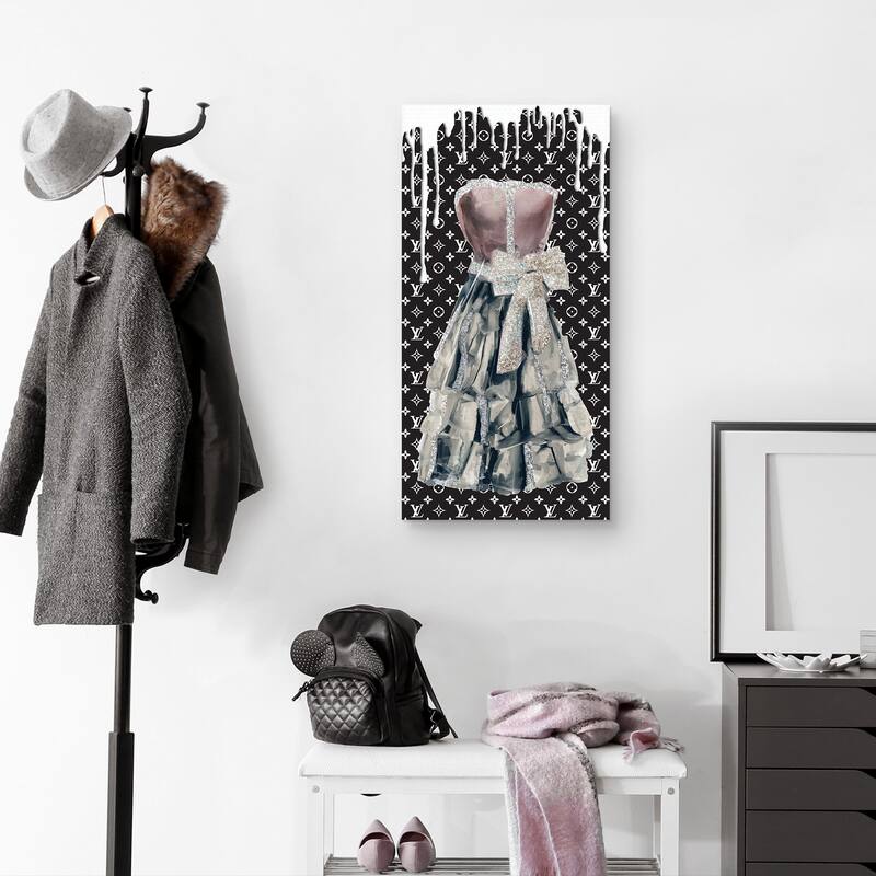 Dress in Mauve Canvas Art Print
