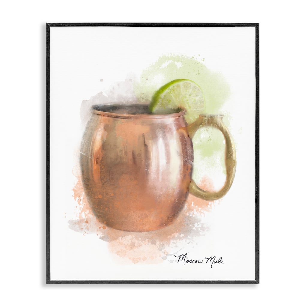 Stupell Soft Hued Moscow Mule Framed Giclee Art Design By Matthew Piotrowicz