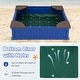 preview thumbnail 7 of 7, Gymax Kids Outdoor Sandbox 48.5'' x 48.5'' x 12.5'' Large HDPE Sandpit