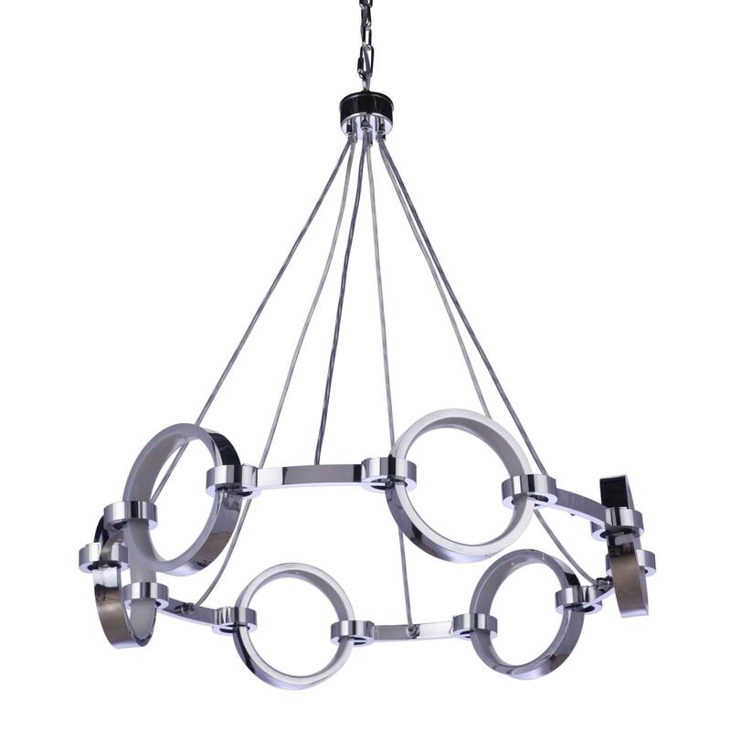 Craftmade 59326 Context 28" Wide LED Ring Chandelier - Chrome