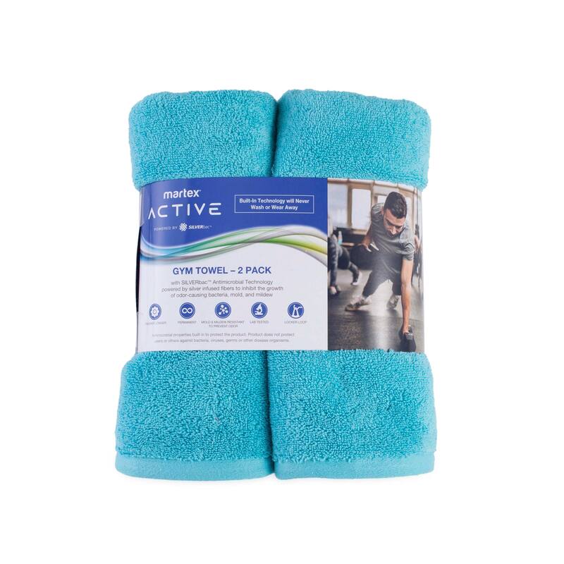 Martex Active 2-Pack Gym Towel - 2-Pack Gym