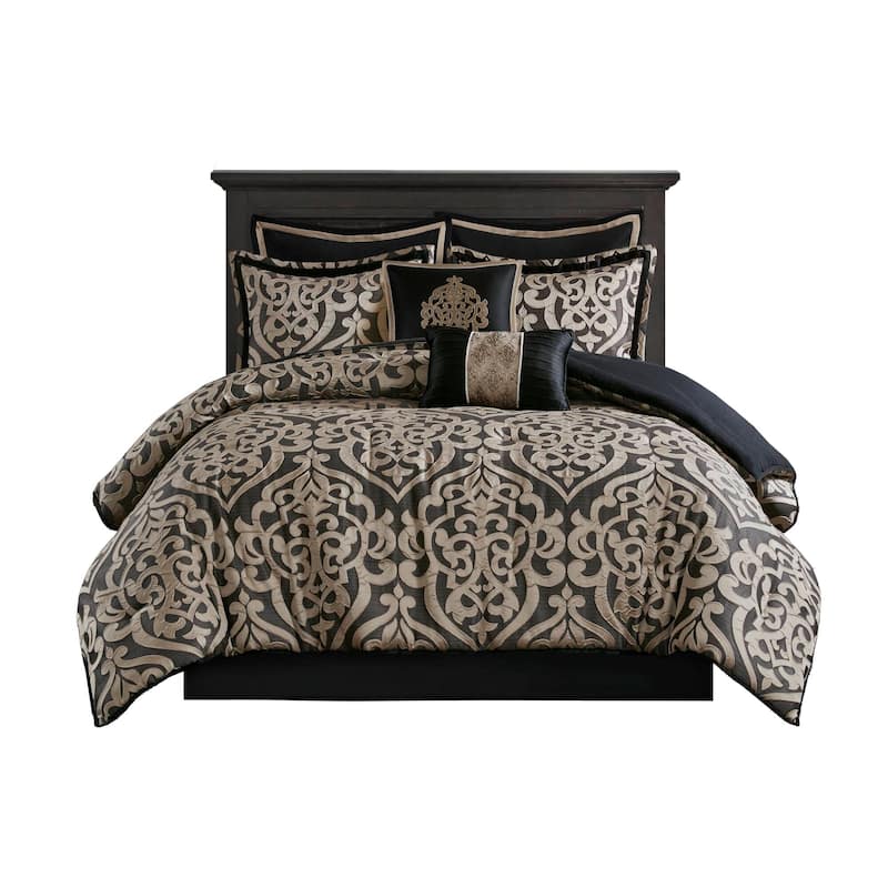 Madison Park Dillon 8 Piece Jacquard Comforter Set