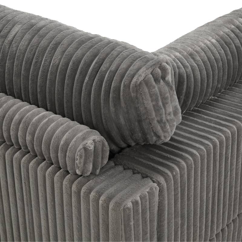 Cotton Flannel corner Sofa Armless Modular Sectional Sofa Seamless Combination