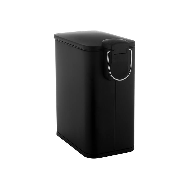 Simplify Slim Rectangular 5 Liter Pedal Trash Bin with Soft Close Lid
