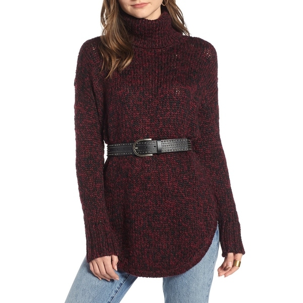 Treasure & Bond Purple Womens Size Small S Turtleneck Sweater