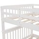 preview thumbnail 8 of 8, White Stairway Full-Over-Full Bunk Bed with Twin Size Trundle