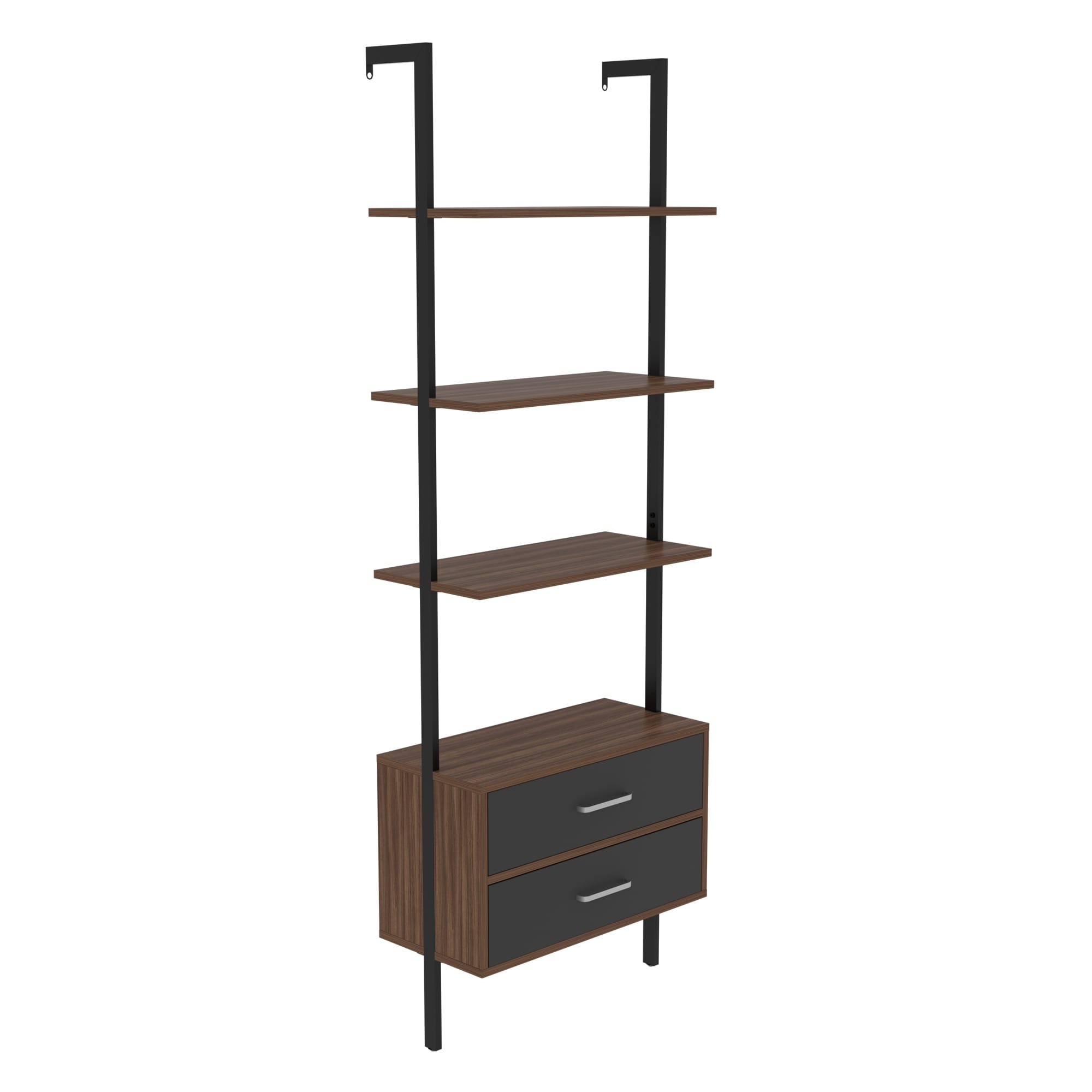 Vertical bookshelf wall shop mounted