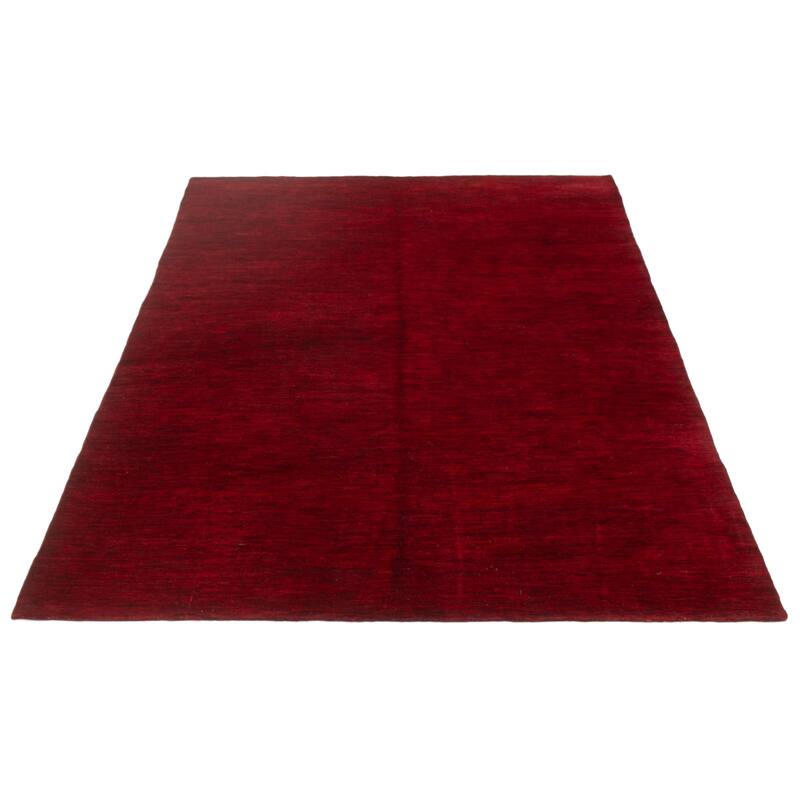 ECARPETGALLERY Hand-knotted Peshawar Ziegler Dark Red Wool Rug - 6'9 x 9'0