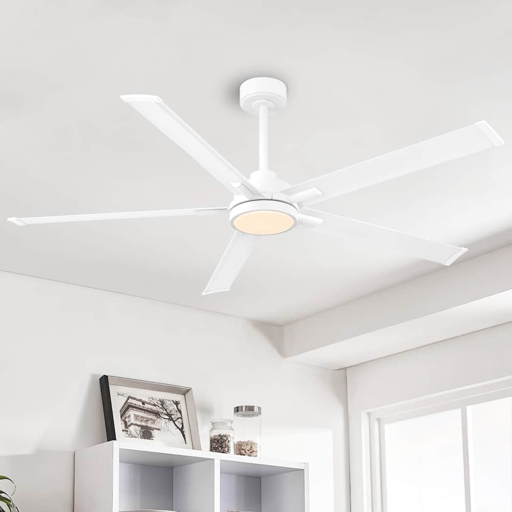 MLiAN 60 In. 5 Aluminium Blades Indoor LED Ceiling Fan with Remote, Smart Ceiling Fan - 60"