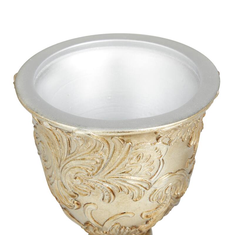 Polystone Decorative Jars - Gold - Roche River Decor