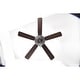 preview thumbnail 15 of 13, Milly Antique Bronze 52-Inch 5-Blade Flower Pattern Metal/Crystal Lighted Ceiling Fan