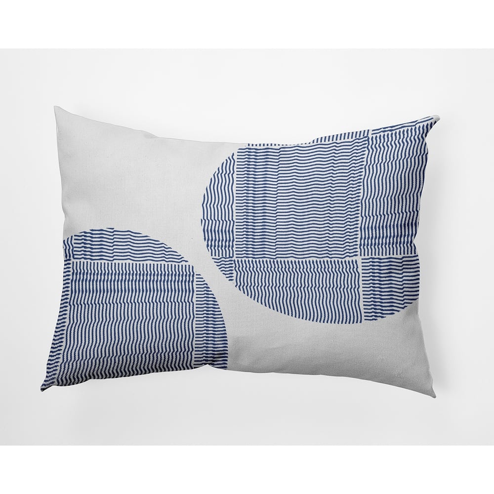Circles and Squares Polyester Indoor Pillow