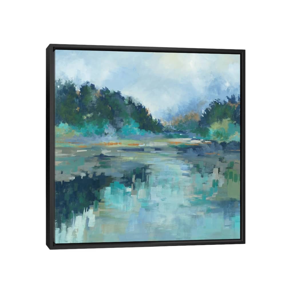 iCanvas "Peaceful Space" by Liz Jardine Framed Canvas Print