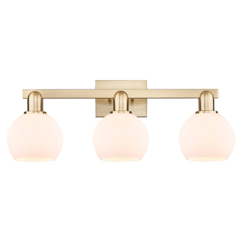 Innovations Lighting Endless Possibilities Arcadia - Athens - 3 Light 25" Bath Vanity Light - Champagne Bronze/Matte White
