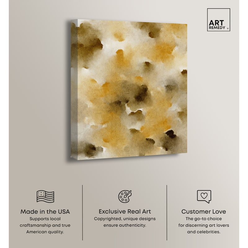 Art Remedy Granola Chocolate Chips Gallery Wrapped Watercolor Boho Abstracts