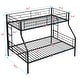 preview thumbnail 13 of 11, Twin Over Full Metal Bunk Bed with Sturdy Frame and Under Bed Storage Space