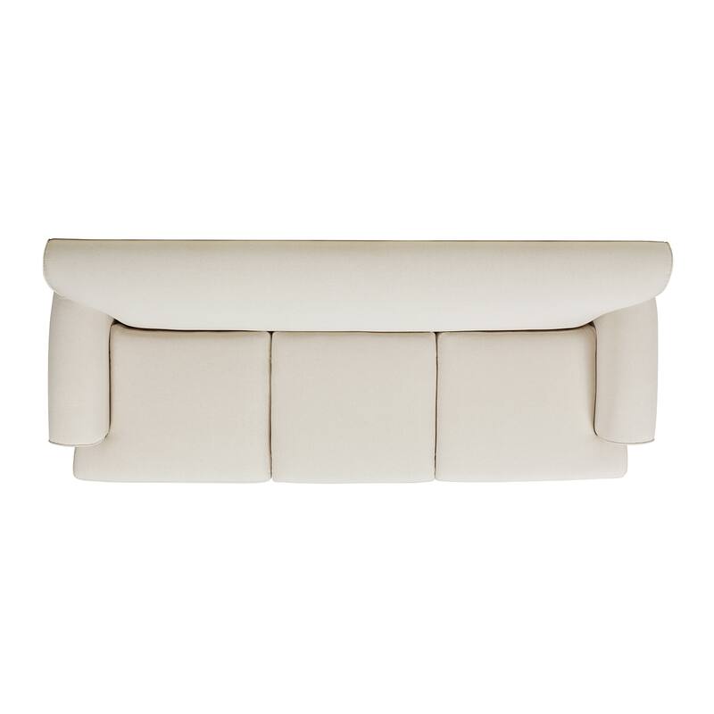Alana Lawson 88 Inch Living Room Sofa – Three Cushion Couch with Rolled Arms and Tight Back – Minimal Assembly Required