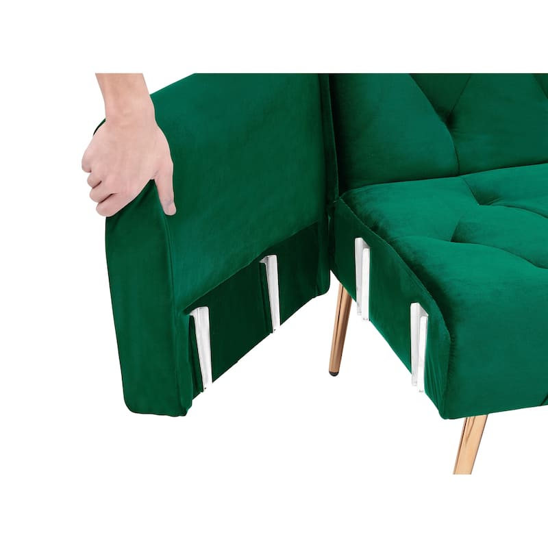 71" Convertible Double Folding Living Room Sofa Bed