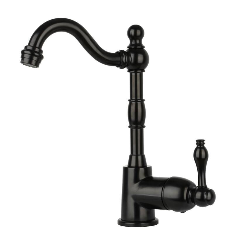 One-Handle Widespread Kitchen Bar Faucet - Matte Black