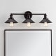 preview thumbnail 4 of 10, July 26.5" 3-light Metal Vanity Light, Oil Rubbed Bronze by JONATHAN Y