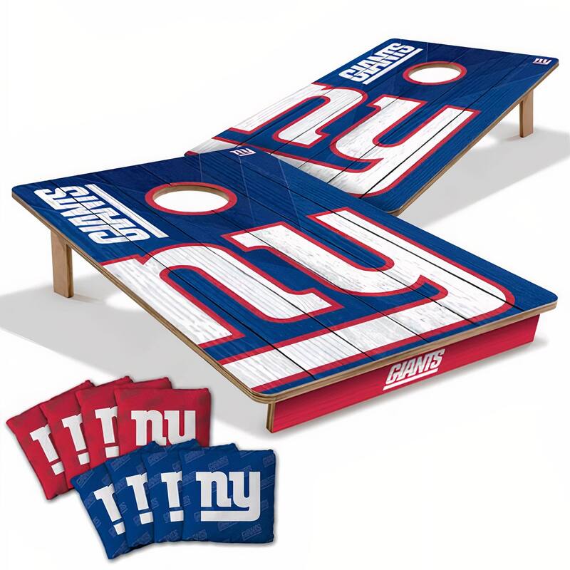 New York Giants NFL Tailgate Cornhole Board Set - Include Carrying Case