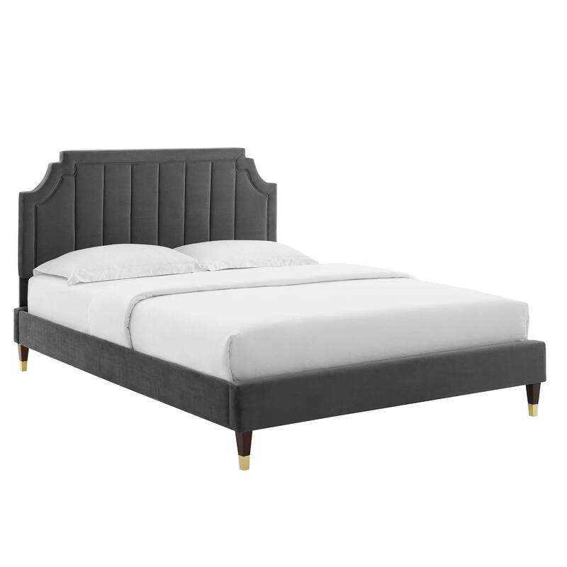 Sienna Performance Velvet Full Platform Bed