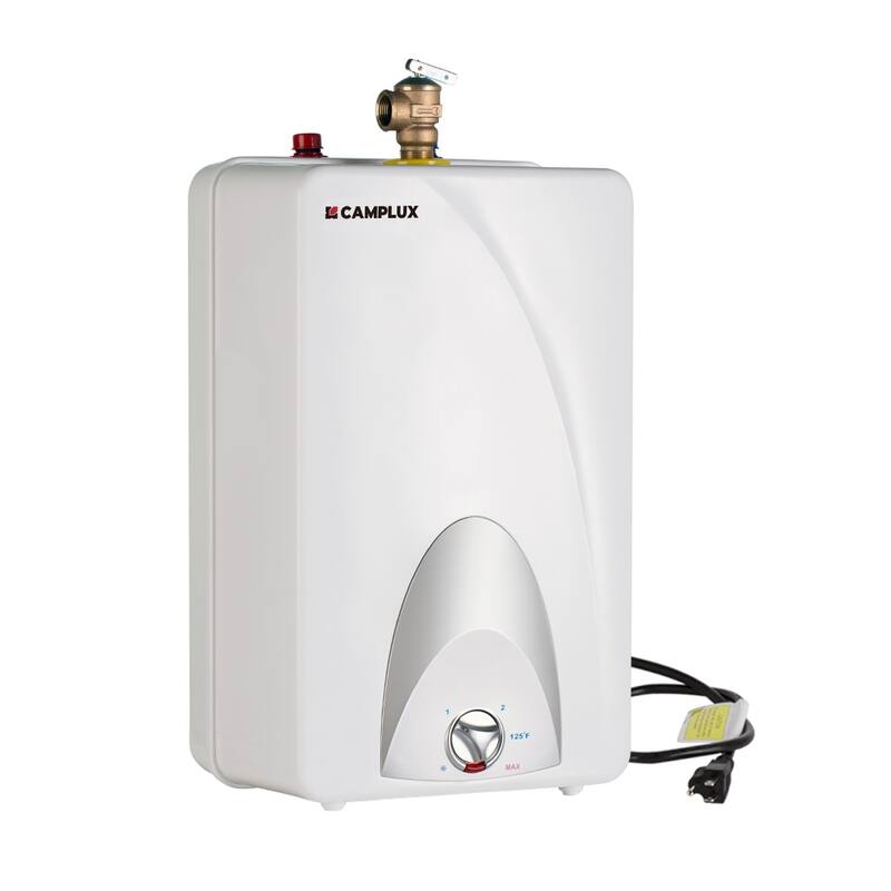 CAMPLUX 4.0 Gallons 1.44 kW Mini Tank Electric Water Heater with Cord Plug, White