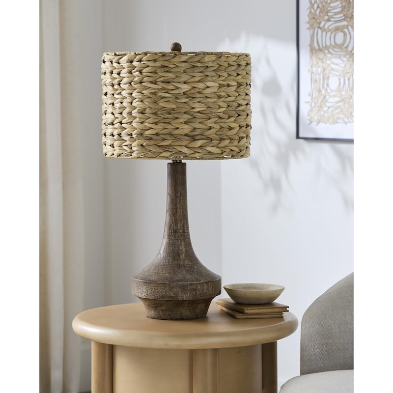 Livabliss Carson Modern Accent Table Lamp - Brown