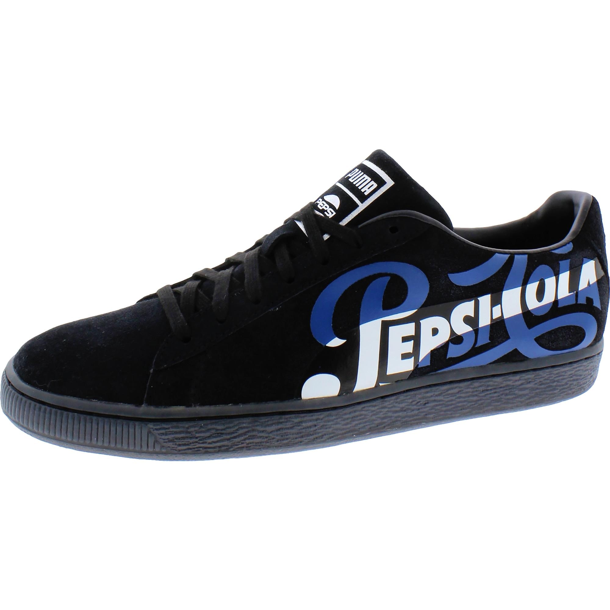puma black suede trainers