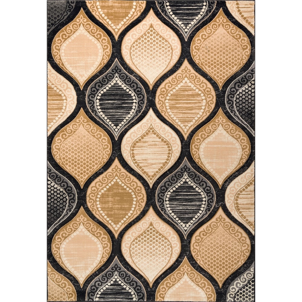 Rhodes Collection Abstract Lattice Area Rug
