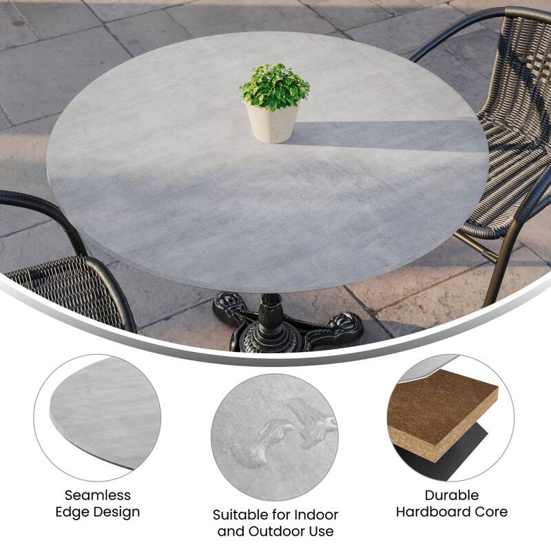 Commercial HPL Wrapped Seamless Scratch and Stain Resistant Tabletop