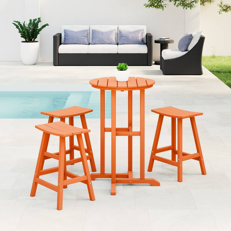 Laguna Hdpe All Weather Outdoor Patio Bistro Counter Set (4-Piece Set)