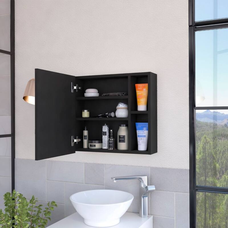2-Shelf Medicine Cabinet with Mirror