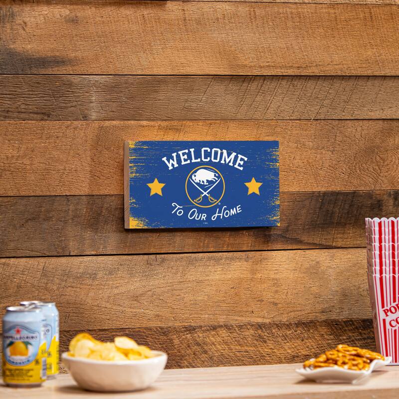 Buffalo Sabres Wooden Door Decor Wall Sign - Multi-Color - 6 x 11