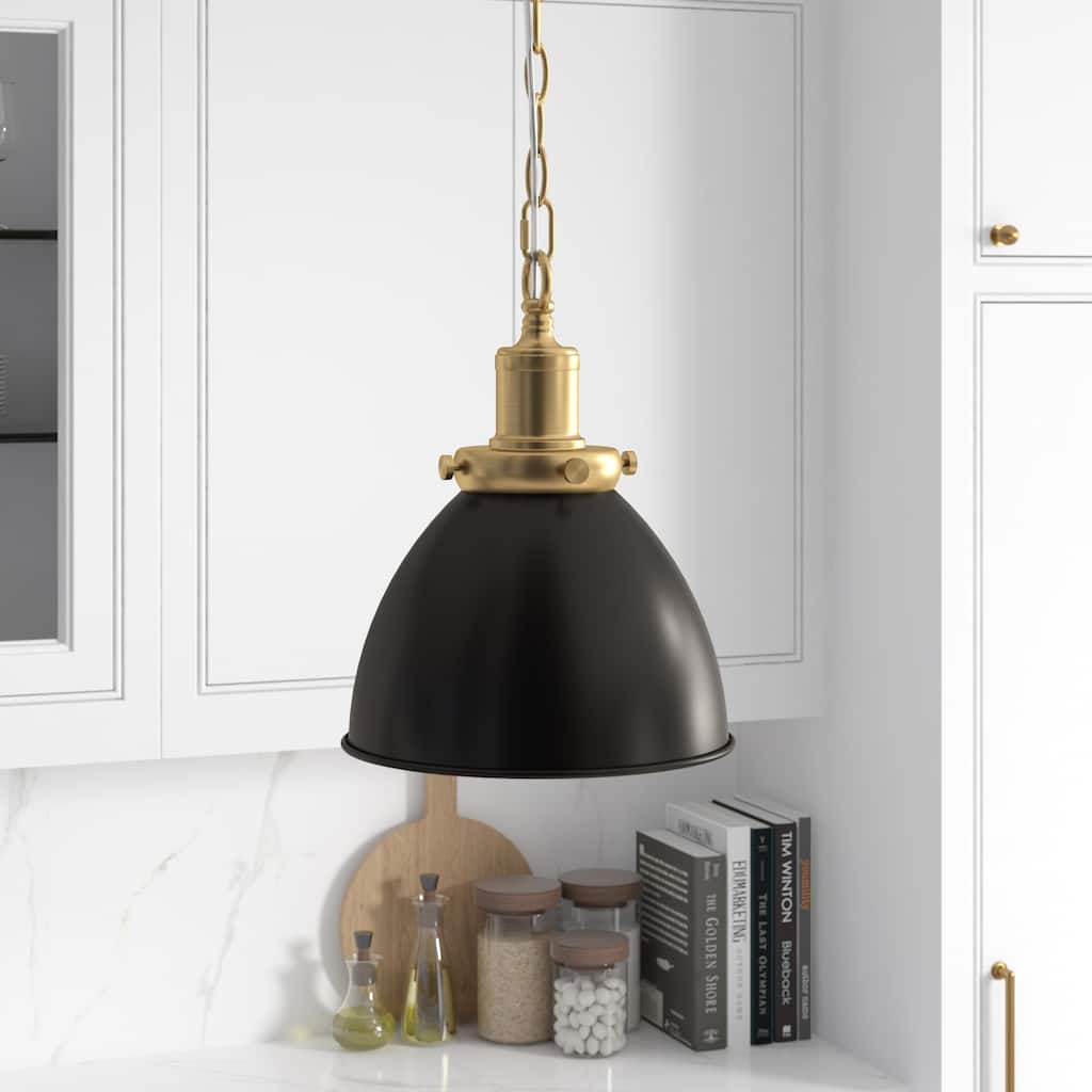 Elodie 8" Wide Pendant with Metal Shade - 8" Wide