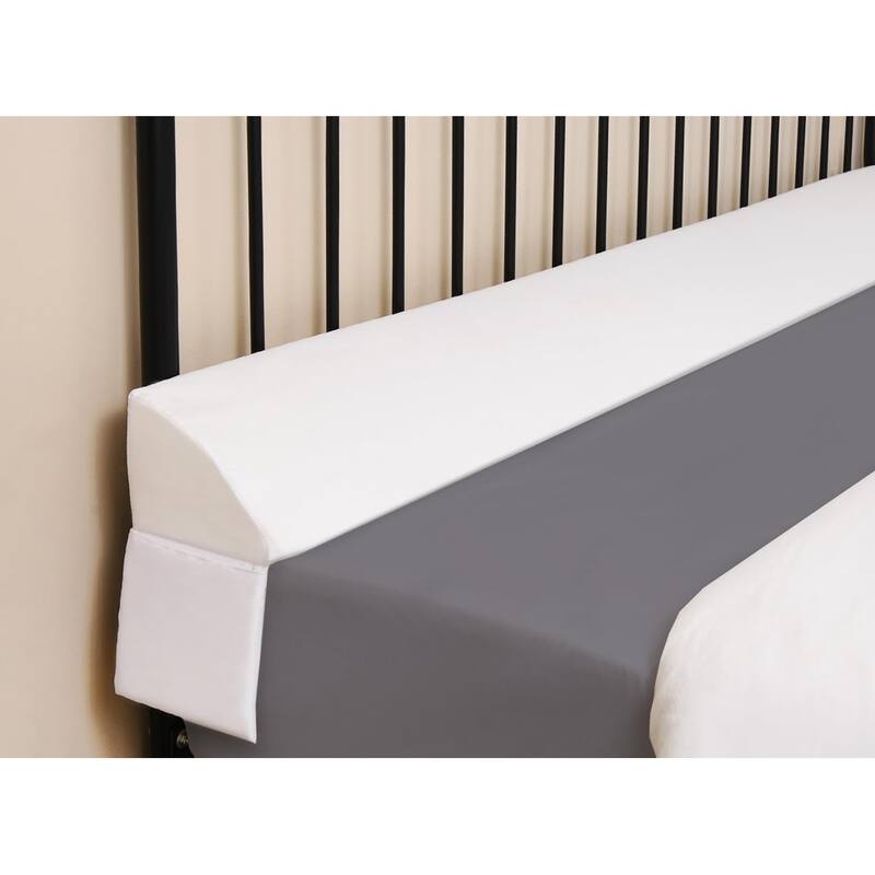 Reading Bed Rest Gap Wedge Headboard Pillow with Pockets White(6.5"x4