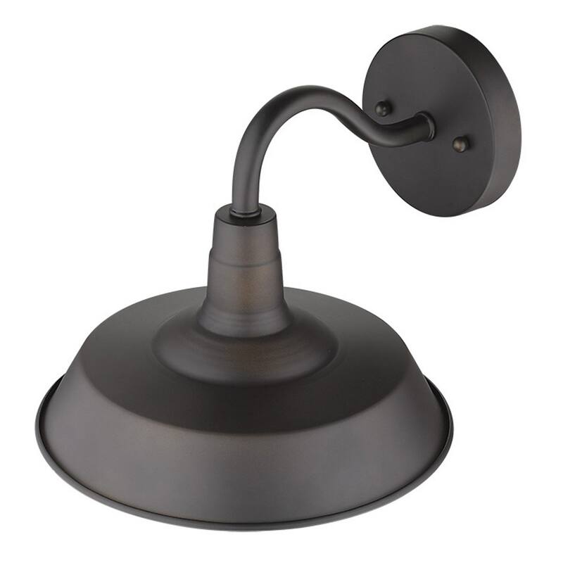 Decorative Shallow Plate Shape Wall Light for Small Spaces and Rooms - 12” x 10.25” x 10.50”