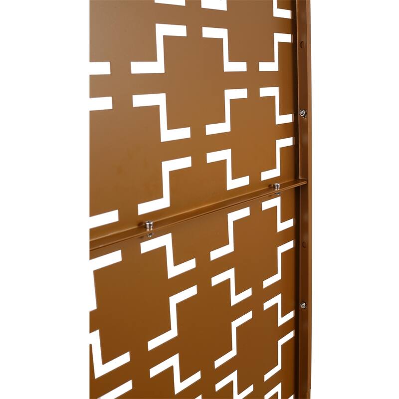 Outdoor & Indoor Privacy Screen Metal Privacy Screen 76" H×48" W
