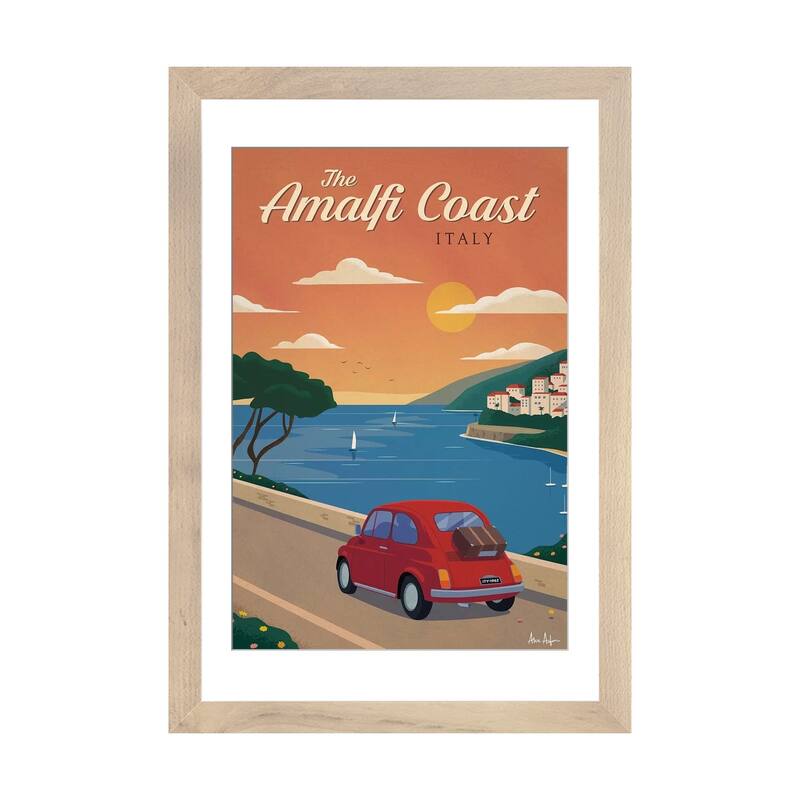 iCanvas "Amalfi Coast" by IdeaStorm Studios - Natural - 32x24x1