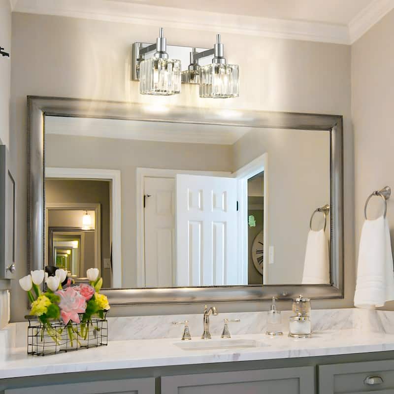 2/3/4-Light Modern Bathroom Crystal Vanity Light Wall Sconces