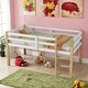 preview thumbnail 2 of 9, Ample Space Storage Loft Bed, Solid Wooden Bed Platform of Strengthened Slats, Twin Size