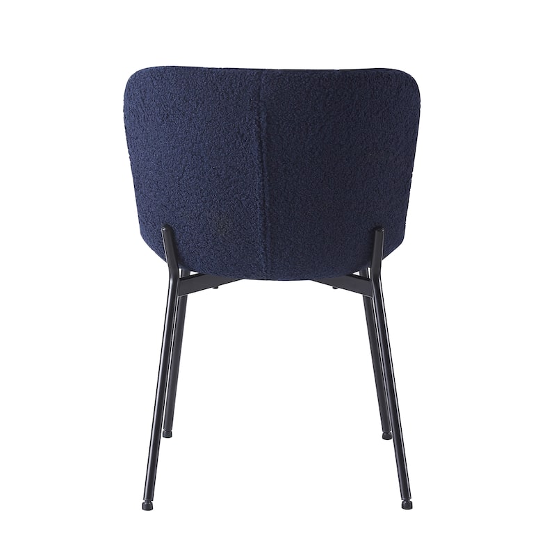 Porthos Home Lance Fabric Upholstered Dining Chairs with Steel Legs, Set of 2