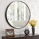 preview thumbnail 4 of 26, Contemporary Round Wall-Mounted Wall Mirror