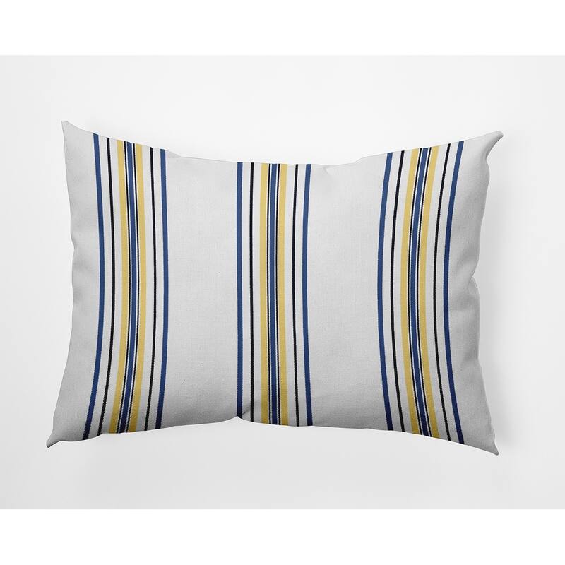 Smart Stripes Indoor/Outdoor Throw Pillow - Nautical Navy - 14" x 20"