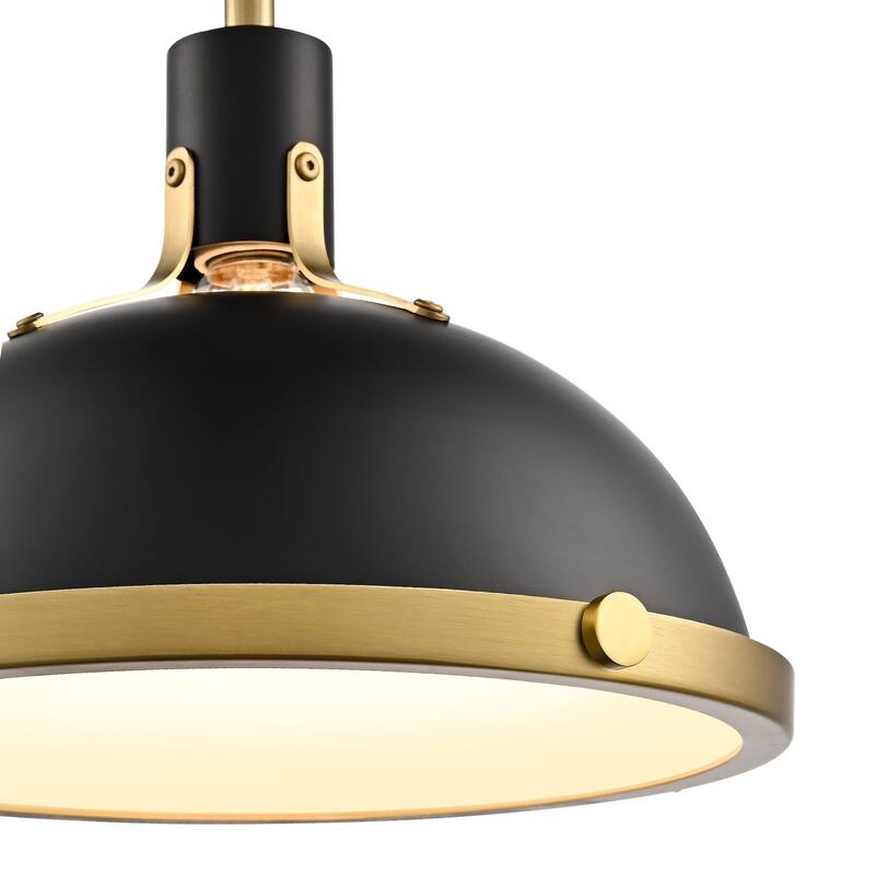 3-Light Farmhouse 3-Light Dome Chandelier Metal Pendant Light