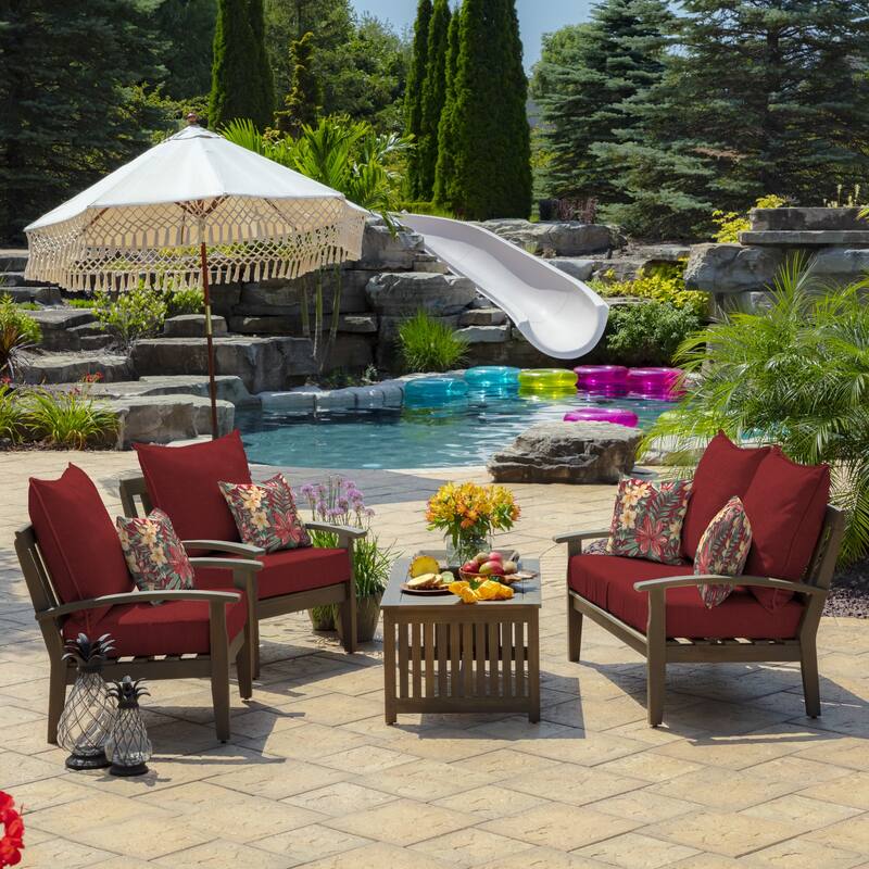 ARDEN 24-inch Outdoor Deep Seat Cushion Set