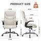 preview thumbnail 6 of 19, Ergonomic High Back Office Chair, Swivel Task Chair with Adjustable Flip-up Armrest, PU Leather Computer Desk Chairs with Wheels