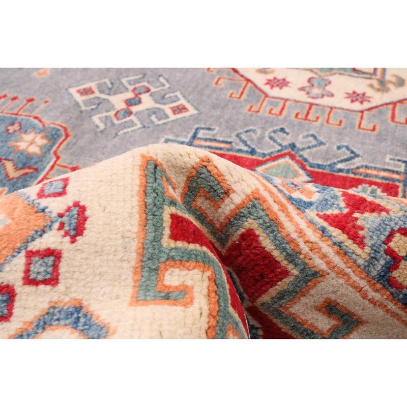 ECARPETGALLERY Hand-knotted Finest Ghazni Grey Wool Rug - 8'0 x 9'7