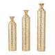 Set of 3 Contemporary Glam Gold Iron Vases