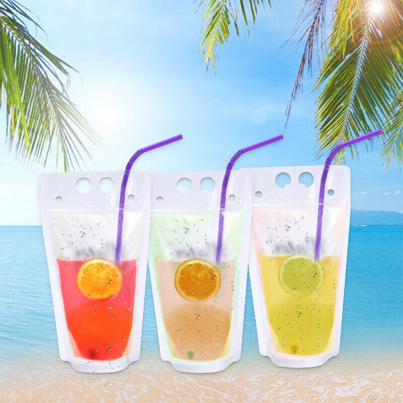 Drink pouches with straw sales